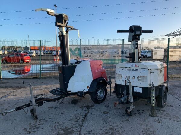 UNRESERVED 2018 Generarc VB9 Lighting Tower & 2011 Tower Light VB-9 Lighting Tower