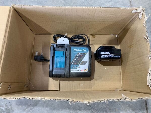 UNUSED Makita 18V Battery & Charger