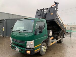 2016 Mitsubishi Canter 7C15 Dropside Tipper c/w ML250 Swing Lift Crane
