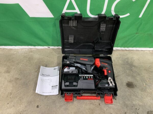 NEW/UNUSED Keyang ASD-1800L 18V Cordless Auto Drywall Screw Gun c/w 2 x Batteries & Charger
