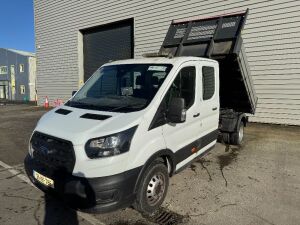UNRESERVED 2021 Ford Transit 470 Base 2.0TD Twin Wheel Crew Cab Tipper