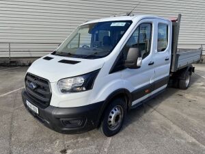 UNRESERVED 2021 Ford Transit 470 Base 2.0TD Twin Wheel Crew Cab Tipper