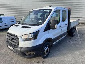 UNRESERVED 2021 Ford Transit 470 Base 2.0TD Twin Wheel Crew Cab Tipper