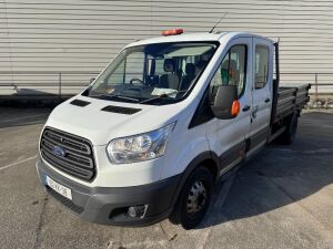 UNRESERVED 2015 Ford Transit 350 Base 2.2 TDI Twin Wheel Crew Cab Tipper
