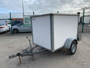 UNRESERVED 6x4 Single Axle Box Trailer