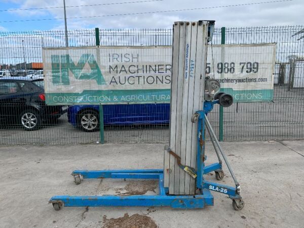 Genie Superlift SLA-25 Pedestrian Manual Material Lift c/w Forks