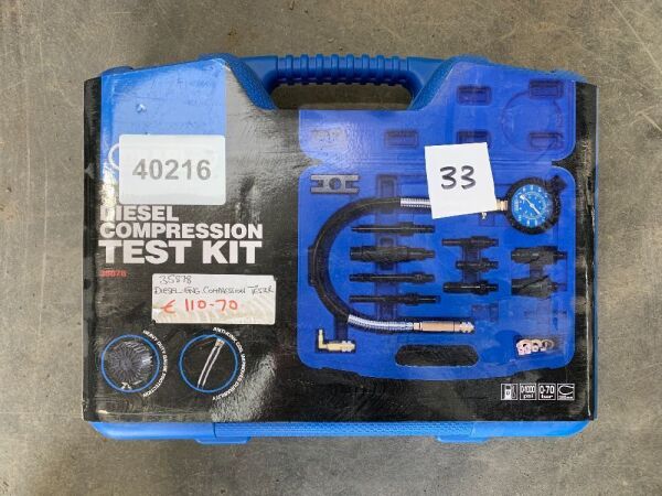 UNRESERVED Draper 12pc Diesel Compression Tester