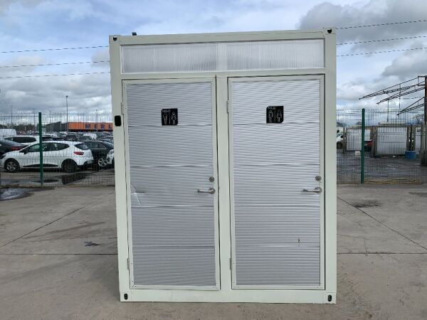 NEW/UNUSED Portable Container Double Toilet Block Unit