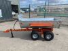 NEW/UNUSED Twin Axle Half Pipe Tipping Trailer To Suit Compact Tractor - 2