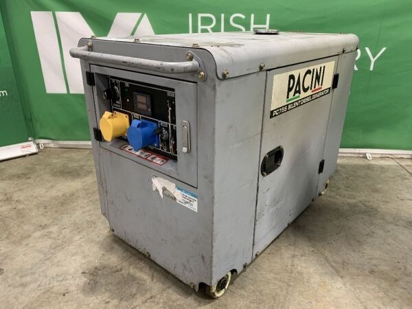 Pacini PC75 7.5Kva Key Start Diesel Generator