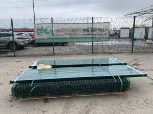 NEW/UNUSED Approx 200FT Green Paladin Fencing - 25 x 8FT Fencing Panels & 26 x Posts & - Fittings