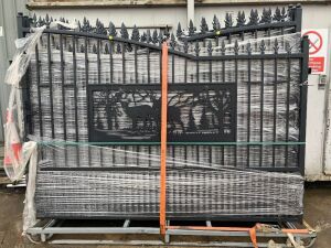 NEW/UNUSED 18FT Bi-Parting Wrought Iron Gates