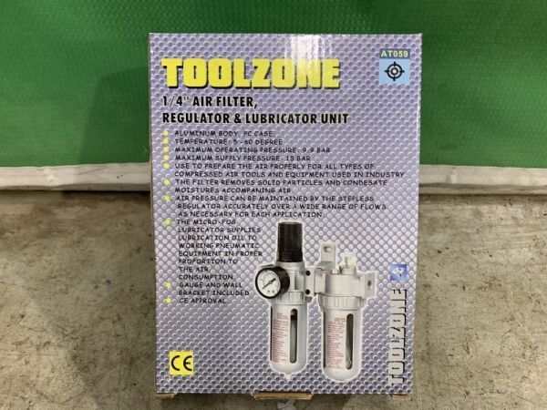 Toolzone Air Filter, Regulator & Lubricator Unit