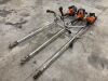 UNRESERVED 3x Hitachi Petrol Strimmers & Power Blow Leaf Blower