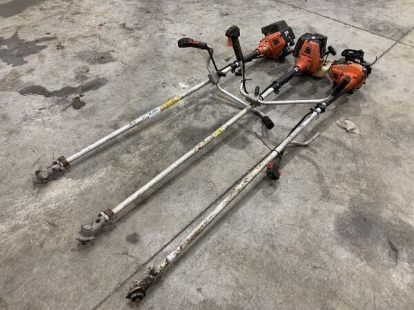 UNRESERVED 3x Hitachi Petrol Strimmers & Power Blow Leaf Blower