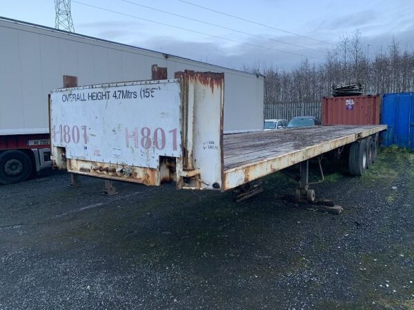 UNRESERVED Montracon Tri Axle Flat Trailer