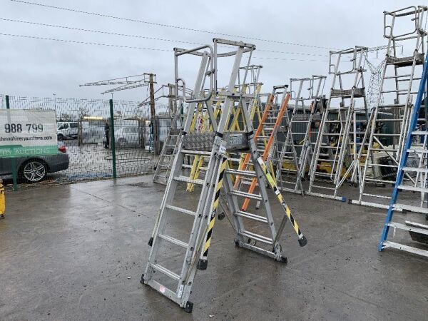 UNRESERVED 2015 Youngman 5-8 Rung Telescopic 4.208m 150KG Ladder
