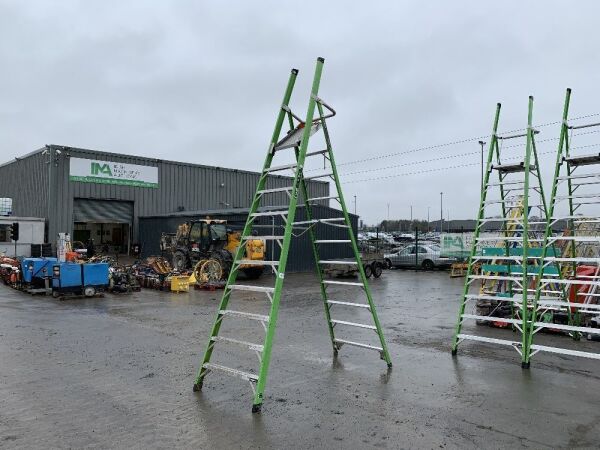 UNRESERVED Little Giant 9 Rung Green 4.4m Ladder