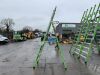UNRESERVED Little Giant 6 Rung Green 3.2m Ladder c/w Safety Cage - 2