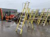 UNRESERVED 5 Rung Yellow Fiberglass 2.71m 150KG Ladder