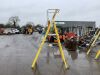 UNRESERVED 4 Rung Yellow Fiberglass 2.33m 150KG Ladder - 2