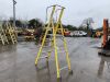 UNRESERVED 4 Rung Yellow Fiberglass 2.33m 150KG Ladder - 3