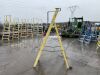 UNRESERVED 3 Rung Yellow Fiberglass 2.05m 150KG Ladder - 2