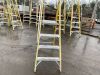 UNRESERVED 3 Rung Yellow Fiberglass 2.05m 150KG Ladder - 6