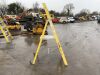 UNRESERVED 2 Rung Yellow Fiberglass 1.79m 150KG Ladder - 5