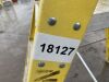 UNRESERVED 2 Rung Yellow Fiberglass 1.79m 150KG Ladder - 8