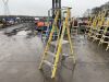 UNRESERVED 2 Rung Yellow Fiberglass 1.79m 150KG Ladder