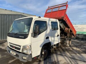 UNRESERVED 2010 Mitsubishi Canter 3.5T Crew Cab Tipper
