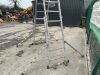 UNRESERVED Youngman 5-8 Rung 13'10" Telescopic Platform Ladder - 4