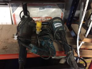 UNRESERVED 2 x Angle Grinders & 1 x Makita Hammer Drill