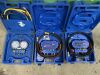 3 x Manifold Gauges In Cases - 2