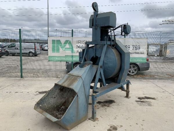 Large Self Loading Electric Cement Mixer c/w Hydraulic Controls