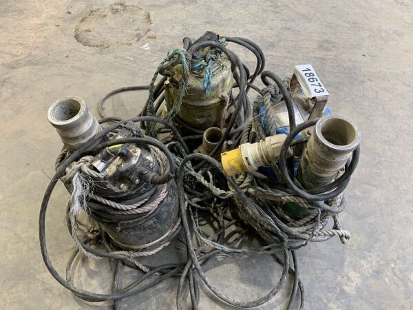 UNRESERVED Wacker, Tsurumi & Stream 110v Submersible Pumps