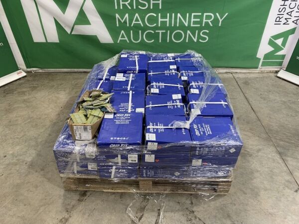 UNRESERVED Pallet Of UNUSED Grip Fix Nails Fo Nail Gun & Gas Canisters