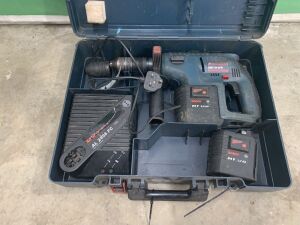 UNRESERVED Bosch GBH VFR Battery Drill in Case c/w Battries in Case