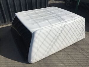 White Nissan Navara Canopy