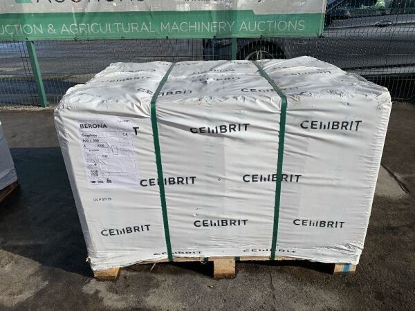 UNRESERVED Pallet Of Cembrit Berona 1000PCS Of 600 x 300 4mm Graphite Roofing Slates