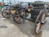 UNRESERVED 4x Carriage Wheels, 2x Axles & 4 Springs