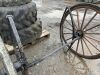 UNRESERVED 4x Carriage Wheels, 2x Axles & 4 Springs - 5