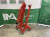 UNRESERVED Red Foldable 2T Engine Crane