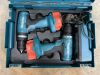 2 x Makita 14.4V Drills In Case - 2