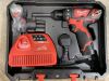 NEW Milwaukee Impact Gun c/w 2 x Batteries & Charger - 2