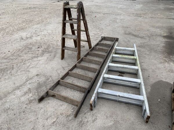 3 x Wooden Ladders