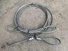 UNRESERVED 2x Wire Rope Lifting Lashes