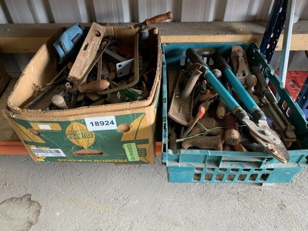 UNRESERVED 2x Crates of Old Hand Tools