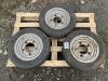 UNRESERVED 3x Ifor Williams Wheels & Rims